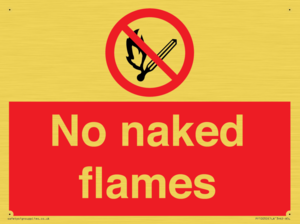 No naked flames